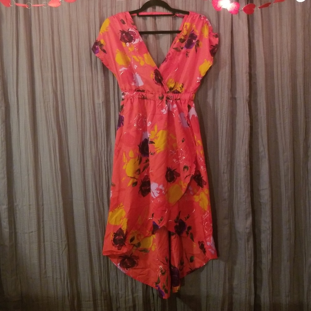 Flower print summer dress